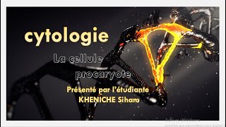 cytologie  chapitre 1  la cellule procaryote partie 1 [upl. by Peednama]