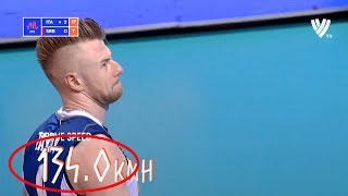 Ivan Zaytsev Serve 134 Kmh  New World Record  Volleyball National League [upl. by Newcomer]