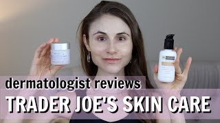 DERMATOLOGIST REVIEWS TRADER JOES SKIN CARE DR DRAY [upl. by Mcevoy]