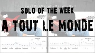 Solo Of The Week 45 Megadeth  À Tout le Monde [upl. by Neyrb]