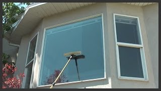 How to clean outside windows on a house [upl. by Yhtrod]