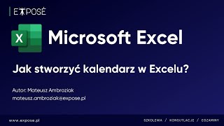 Excel Jak stworzyć kalendarz w Excelu [upl. by Hachman]