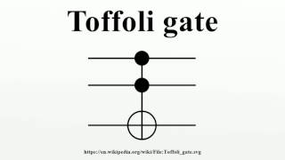 Toffoli gate [upl. by Yaf]