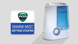 Vicks Warm Mist Humidifier V750  Getting Started [upl. by Trask]