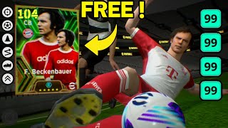 HOW TO TRAIN FREE BECKENBAUER MAX LEVEL  EFOOTBALL 2024 MOBILE [upl. by Egreog913]