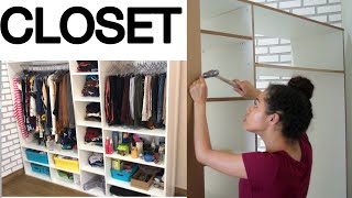 COMO FAZER SEU CLOSET  GUARDAROUPAS [upl. by Anrak]