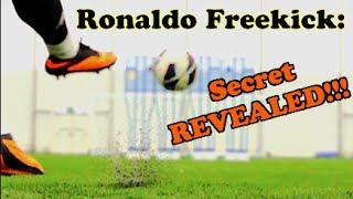 CRISTIANO RONALDO  Knuckle Ball Free Kick Tutorial  The F2 [upl. by Antonie]