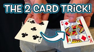 Insane 2 Card Magic Trick Revealed  EASY DIY Gimmick [upl. by Ahtanamas79]