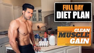 Full Day Diet for CLEAN MUSCLE GAIN program by Guru Mann [upl. by Lubbi174]