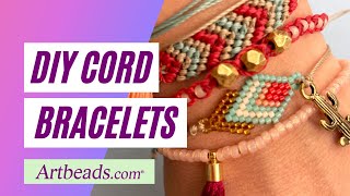 How to Make DIY Cord Bracelets [upl. by Abbotsen359]