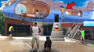 Franklin Upgrading His House Into Aeroplane in GTA 5 [upl. by Leshia44]