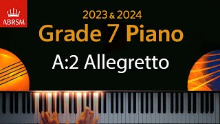 ABRSM 2023 amp 2024  Grade 7 Piano exam  A2 Allegretto  Bohuslav Martinu [upl. by Seiber]