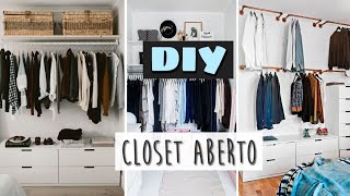 DIY  Closet aberto  10 ideias faça você mesmo [upl. by Aem]