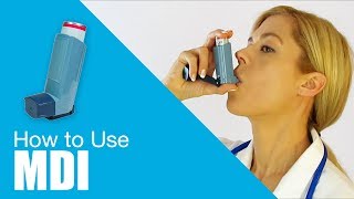 How to use Metered Dose Inhaler MDI [upl. by Buller]