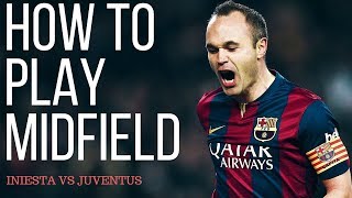 How To Play Center Midfielder In Football  Andres Iniesta Analysis VS Juventus [upl. by Uund]