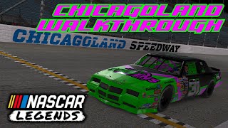 NASCAR Legends  Chicagoland Walkthrough  iRacing [upl. by Waddington]