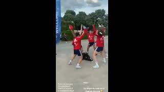 Compilación de la Seleccion Española femenina bailando [upl. by Eenot]