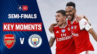 Arsenal vs Manchester City  Key Moments  SemiFinals  Emirates FA Cup 1920 [upl. by Eemia406]