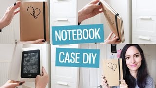 DIY Notebook Cover for iPad  Kindle  CharliMarieTV [upl. by Rafa]