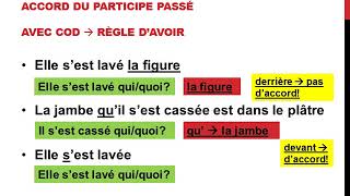 Laccord du participe passé des verbes pronominaux [upl. by Sirromaj]