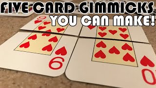 5 Easy Card Trick Gimmicks You Can Make at Home [upl. by Royd]