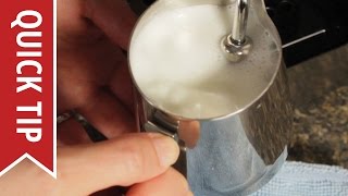 How to AutoFroth Milk for Lattes [upl. by Nalon]