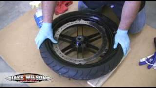 Tubeless Motorcycle Tire Change Tire Changing [upl. by Austina244]