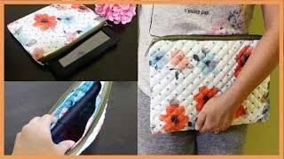 DIY Easy TabletIpad Case Sleeve with Zipper [upl. by Eniamat842]