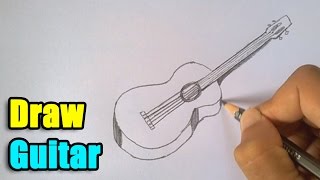 How to Draw a Guitar [upl. by Esereht393]