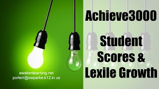 Achieve3000  Student Scores and Lexile Growth [upl. by Janaye]