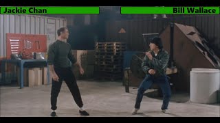 Jackie Chan vs Bill Wallace  The Protector with Healthbars [upl. by Leff778]