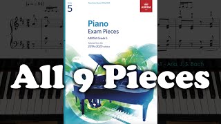 ABRSM Grade 5 Piano 2019 amp 2020 All 9 Pieces [upl. by Adin]