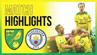 HIGHLIGHTS  Norwich City 32 Manchester City  The Canaries Stun The Champions [upl. by Alyks]