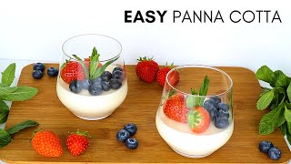 CLASSIC PANNA COTTA RECIPE  HOW TO MAKE PANNA COTTA [upl. by Araj161]