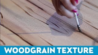 Art Tips for NonArtists How to Paint Woodgrain Texture [upl. by Ahcsap]