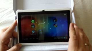 Allwinner 7inch A13 Android Tablet  Overclocked  review amp games PART 1 [upl. by Wrand]