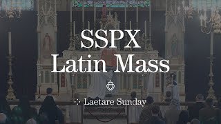 SSPX Latin Mass  2019  Laetare Sunday in St Marys KS [upl. by Ecertap272]