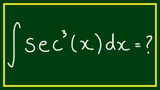 Integral of ∫sec3xdx [upl. by Anij]