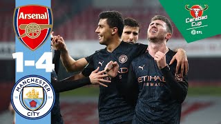 HIGHLIGHTS  ARSENAL 14 MAN CITY  CARABAO CUP [upl. by Topper833]