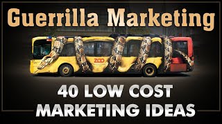 Guerilla Marketing  Ambush Marketing  40 Low Cost Ideas  Dr Vivek Bindra [upl. by Ahsinyt363]