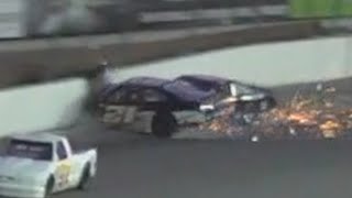 TERRIFYING CRASH at Irwindale Speedway June 2021 [upl. by Nittirb]