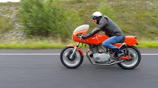 Thierrys Laverda 750 SFC Replica first ride [upl. by Nerval]