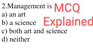 MCQs on Principles and functions of Management [upl. by Denton]