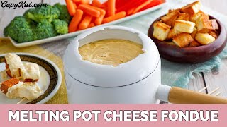 Melting Pot Fondue  Classic Cheese Fondue [upl. by Maretz356]