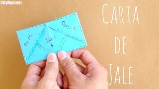 Carta Jale FACIL  Cartas de origami  CARTAS PARA MI NOVIO [upl. by Gregoire479]