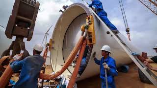 Wind Turbine Farm Installation From Scratch  Timelapse  Mega Structure [upl. by Browne298]