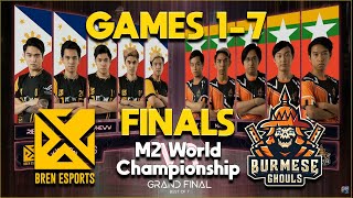 BREN ESPORTS VS BURMESE GHOULS  GAMES 17   M2 Grand Finals  MLBB World Championship 2020 [upl. by Livvyy387]