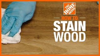 How to Stain Wood  The Home Depot [upl. by Farland]