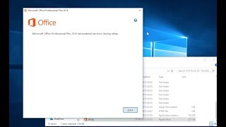 Microsoft Office Error During Setup Installation SOLVED [upl. by Naneik]