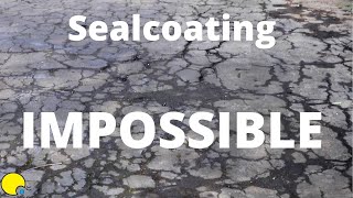 Sealcoating the IMPOSSIBLE Driveway [upl. by Akiria]